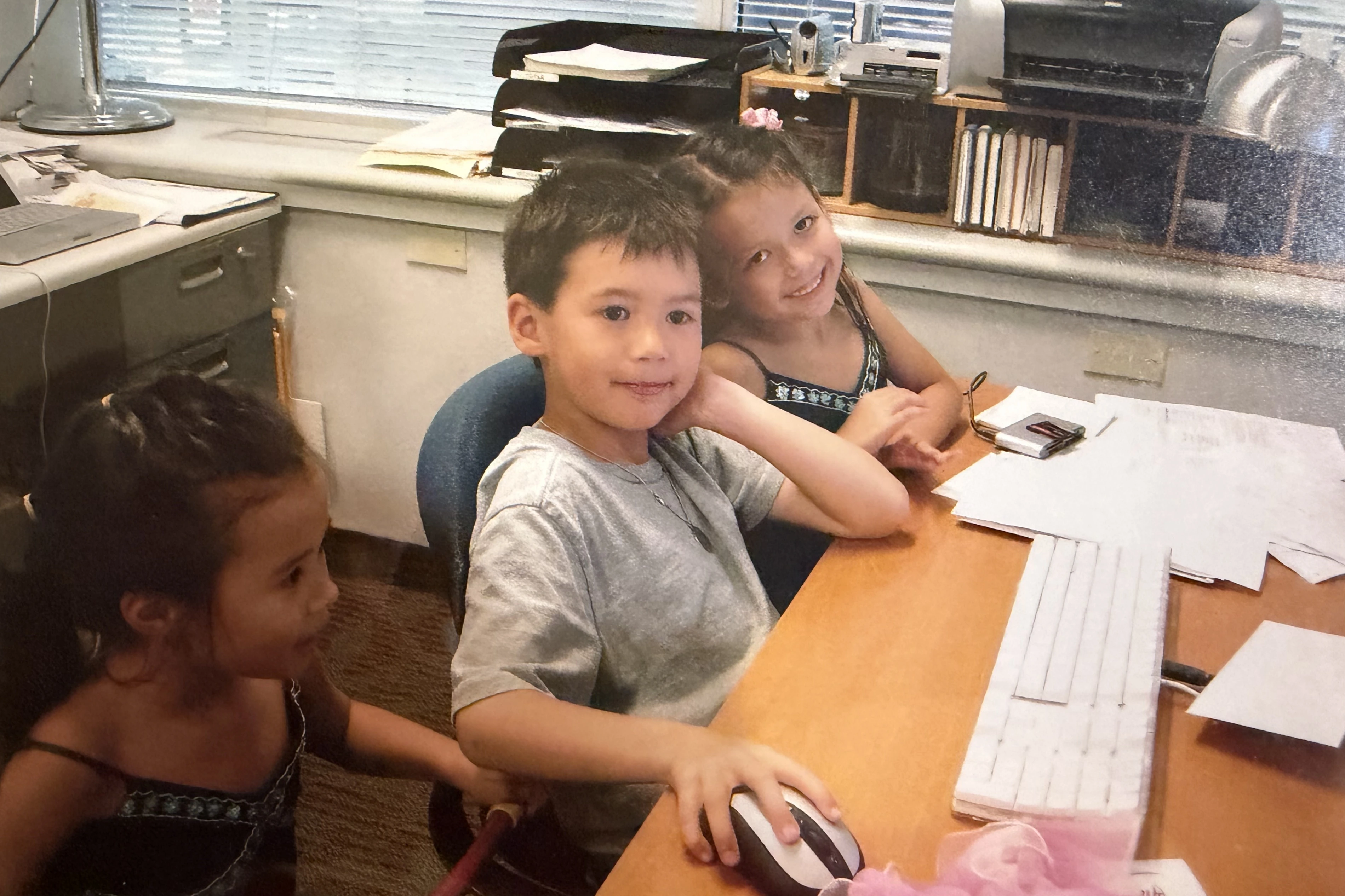 [2007] myself (middle), my sister (left) and my cousin (right)